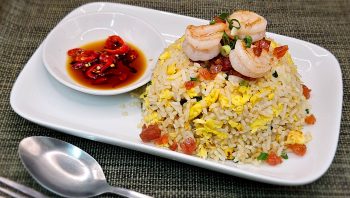 Chinese Sausages & Prawns Fried Rice